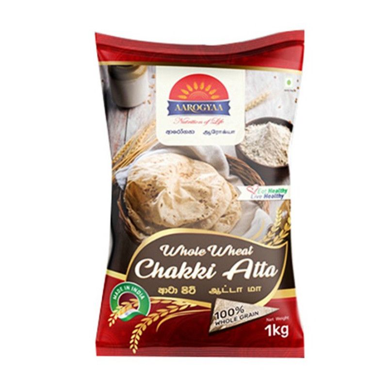 Aarogyaa Chakki Atta Flour 1Kg Catchme.lk
