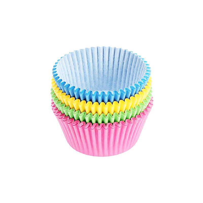 Colorful Cupcake Paper Cups 9.5cm 100Pcs Pack Catchme.lk