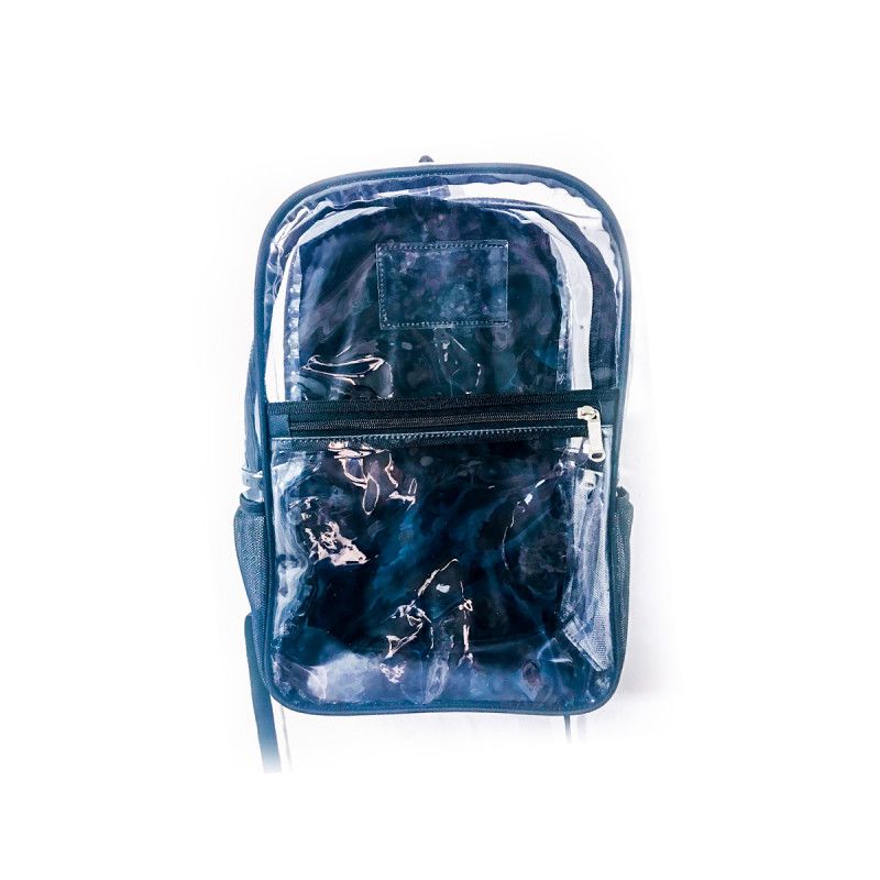 Transparent SeeThru Backpack with Name Tag Pocket Catchme.lk