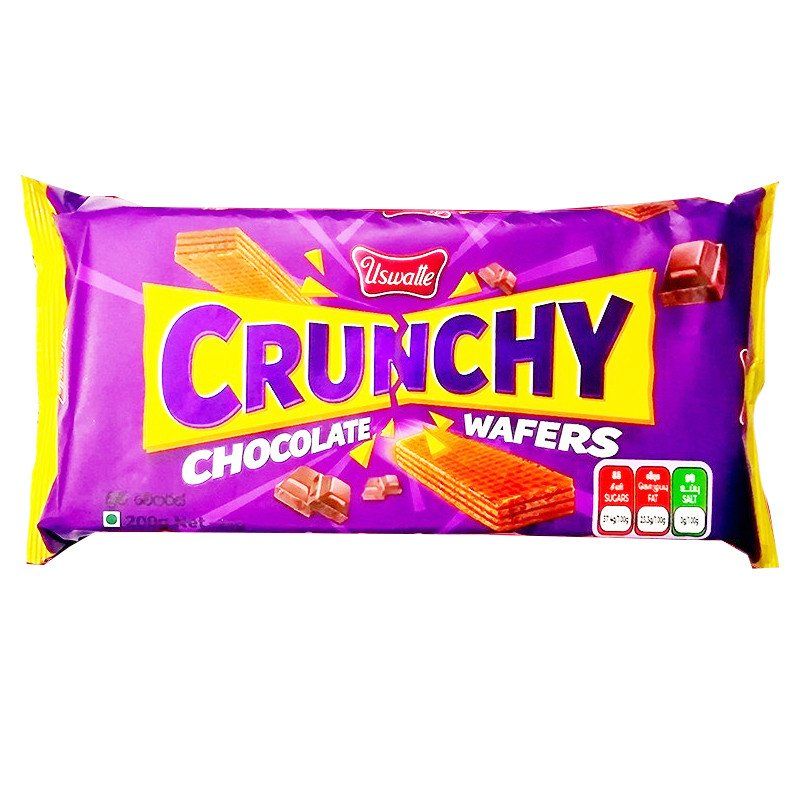 Uswatte Crunchy Chocolate Wafers 200g - Catchme.lk