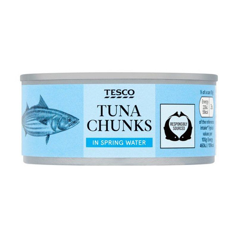 Tesco Tuna Chunks in Spring Water 145g Catchme.lk