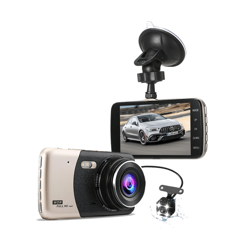 4″ Dual Lens 1080P HD Car DVR Dash Cam Camera Camcorder CatchMe.lk