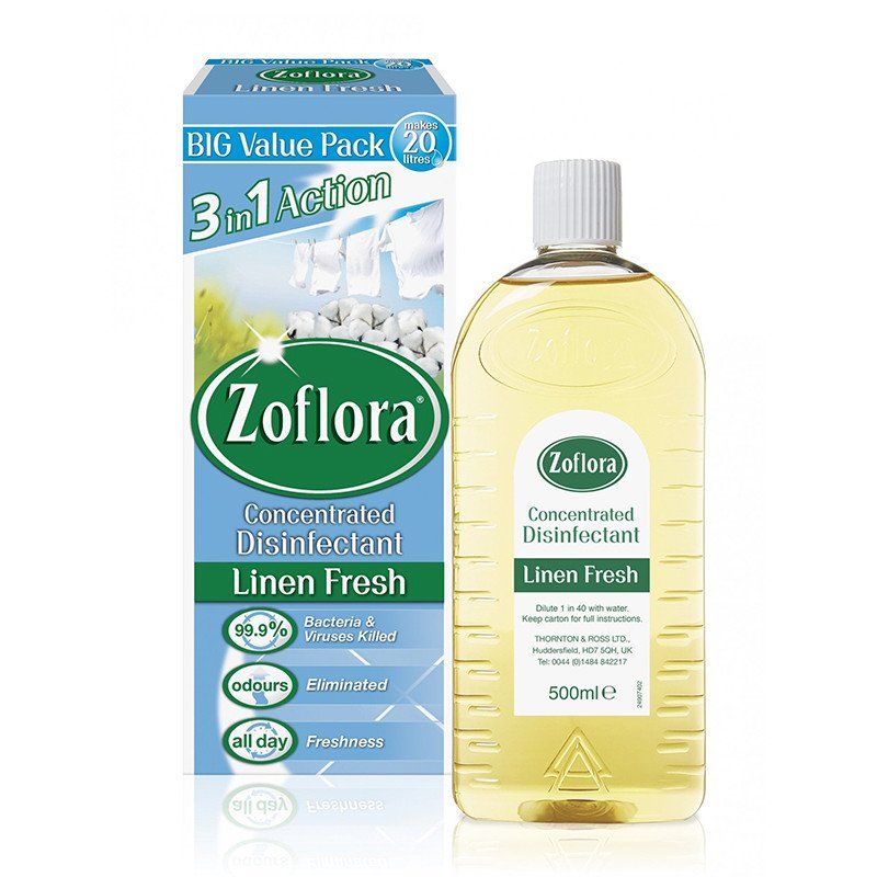 Zoflora Linen Fresh Concentrated Disinfectant 500ml Catchme.lk