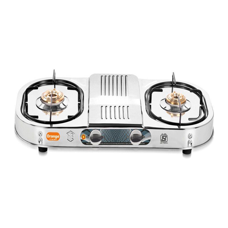 Orange Glitter 2 Burner Gas Stove Catchme.lk