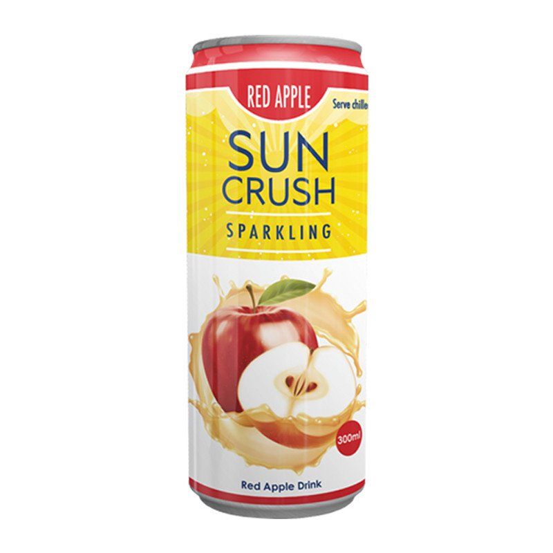 Sun Crush Sparkling Red Apple Drink 250ml - Catchme.lk