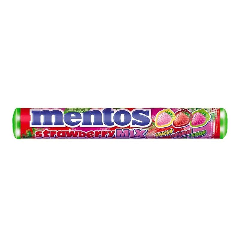 Mentos Strawberry Mix 37.5g - Catchme.lk