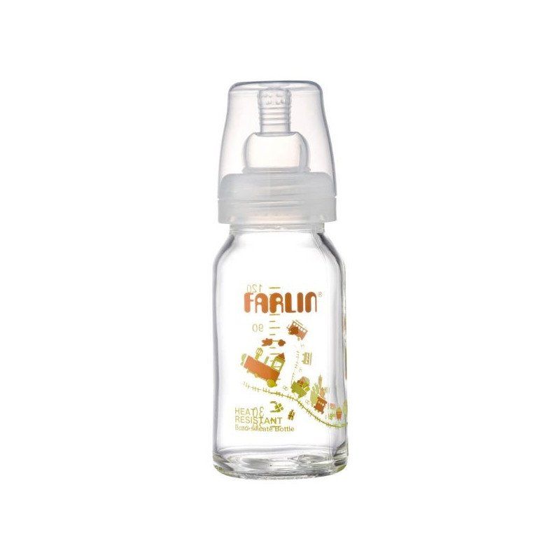 Farlin Wide Neck Glass Bottle 240Ml ABBB00124 Catchme.lk