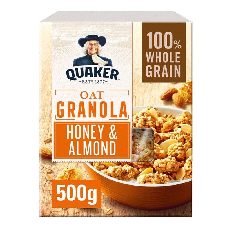 Quaker Honey & Almond Granola 500g Catchme.lk