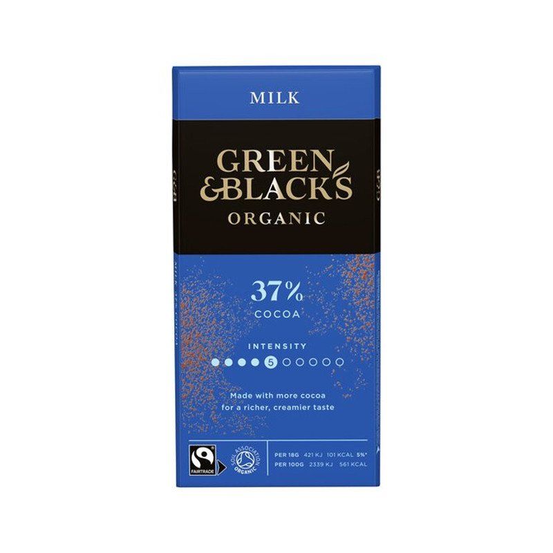 Green Black S Organic Milk Chocolate G Catchme Lk