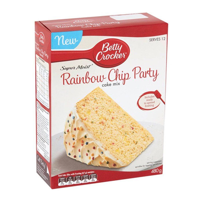 Betty Crocker Rainbow Chip Party Cake Mix 480g - Catchme.lk