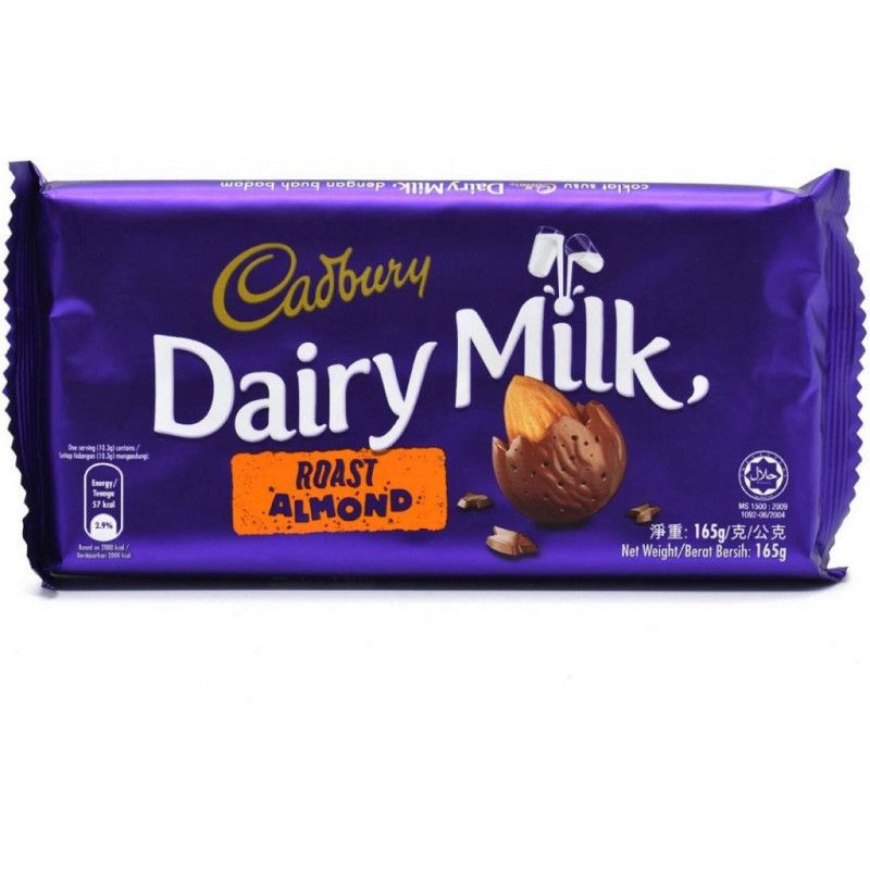 Cadbury Dairy Milk Roast Almond Chocolate 165g Catchme.lk