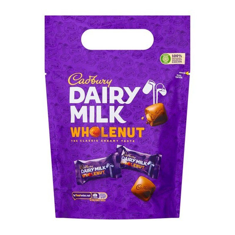 Cadbury Dairy Milk Wholenut Pouch 350g Catchme.lk