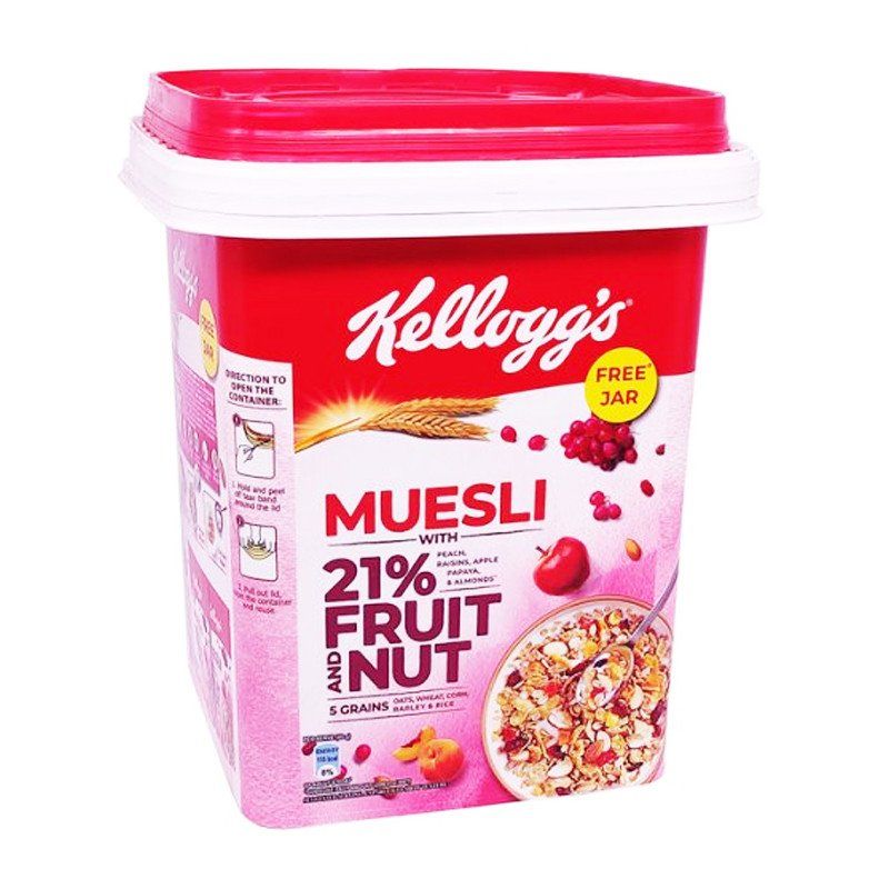 Kellogg's Muesli With 21% Fruit And Nut 1kg With Free Container ...