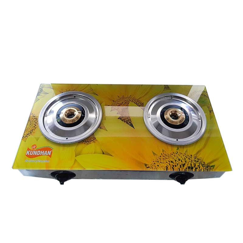 Kundhan Glass Top 2 Burner Gas Cooker 085 Catchme.lk