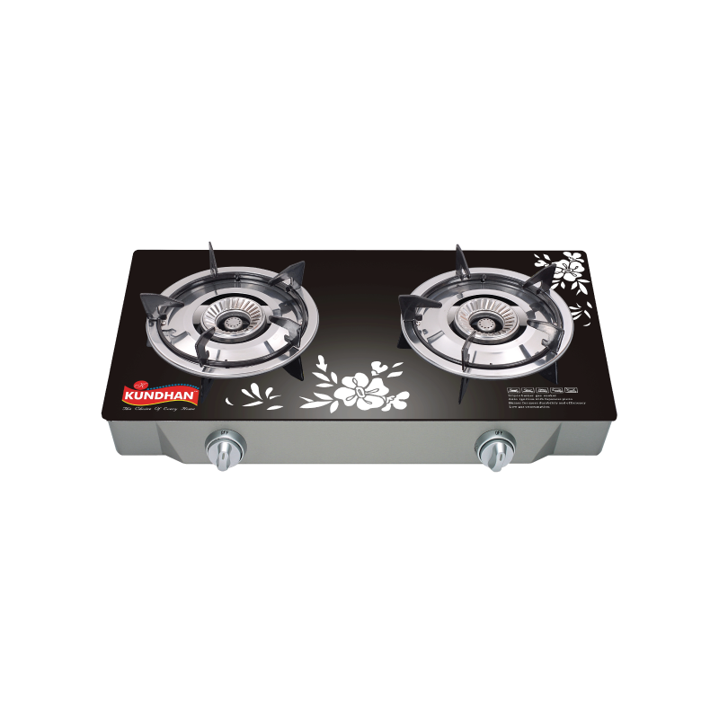 Kundhan Glass Top 2 Burner Gas Cooker 080SS Catchme.lk