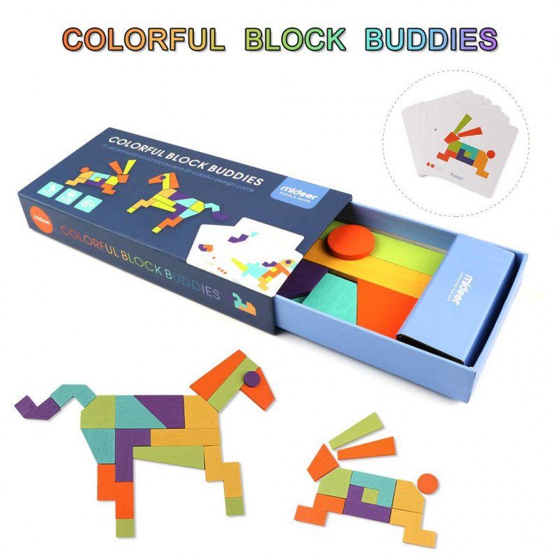 Mideer Colourful Block Buddies Game MD1082 Catchme.lk