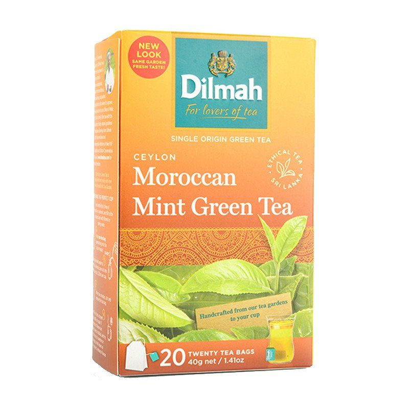 Dilmah Green Tea With Moroccan Mint 40g - Catchme.lk