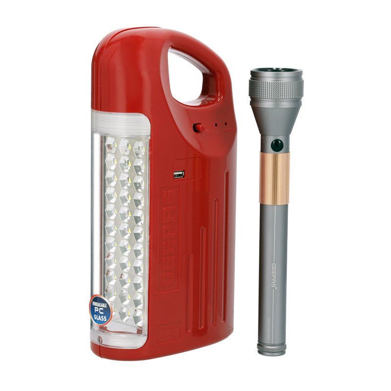 Geepas Rechargeable LED Emergency & Flashlight GEFL4629 Catchme.lk