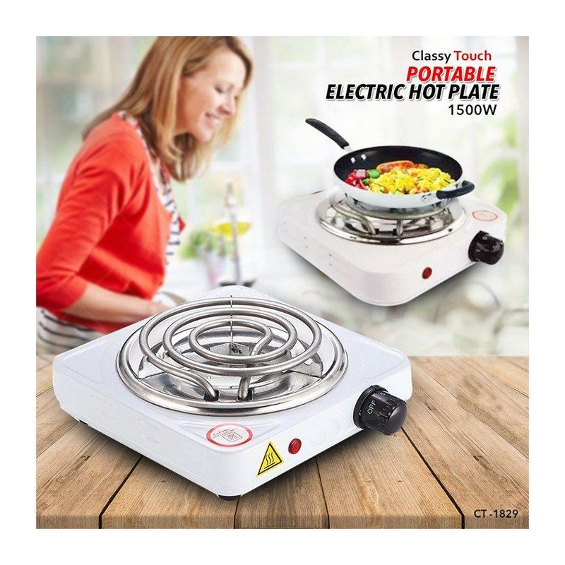 Classy Touch Portable Electric Hot Plate Coil Stove 1500w CT1829