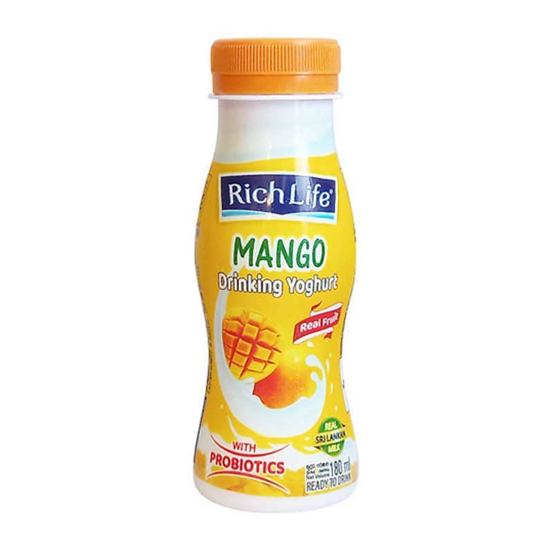 Richlife Drinking Yoghurt bottle Mango 180ml Catchme.lk