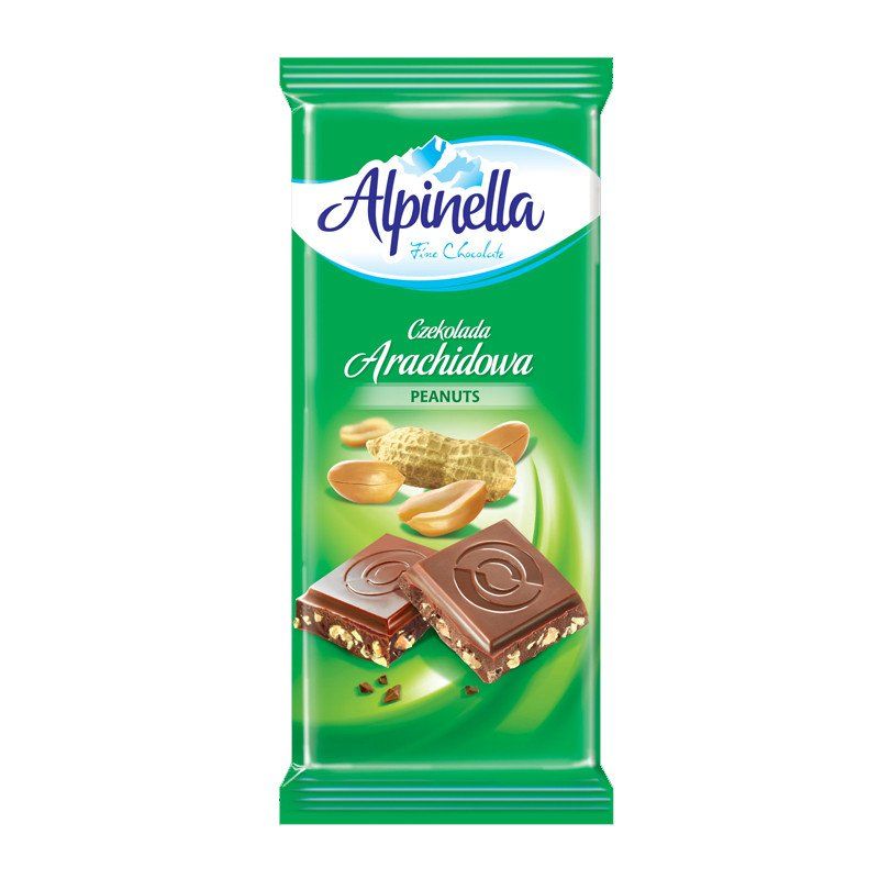 Alpinella Milk Chocolate With Peanuts 90g - Catchme.lk