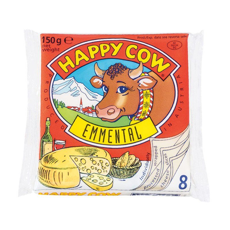 Happy Cow Emmental Cheese Slices (8Pack) 150g Catchme.lk