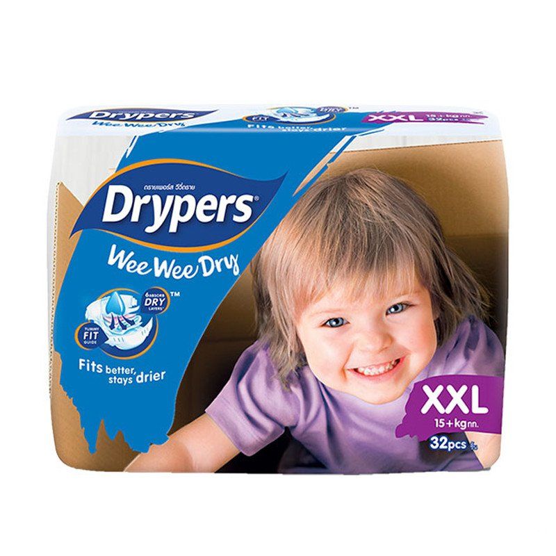 Drypers Wee Wee Dry Jumbo (XXL) 32 PCS Catchme.lk