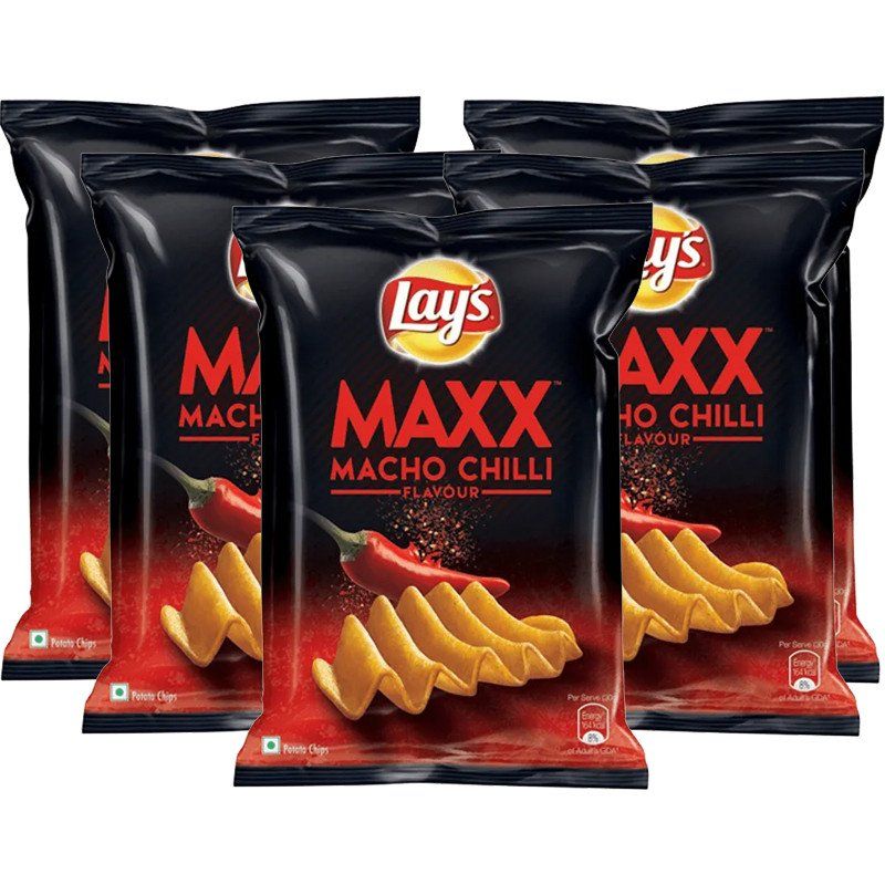 Lay's Maxx Macho Chilli Flavor 22.5g x 5 - Catchme.lk