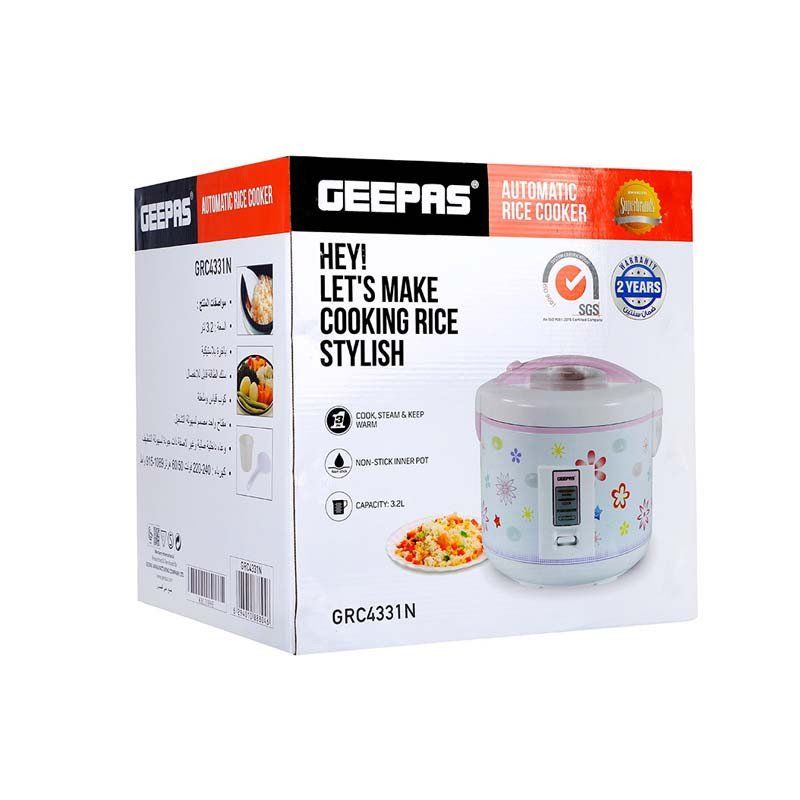 Geepas Rice Cooker3.2L GRC4331N Catchme.lk