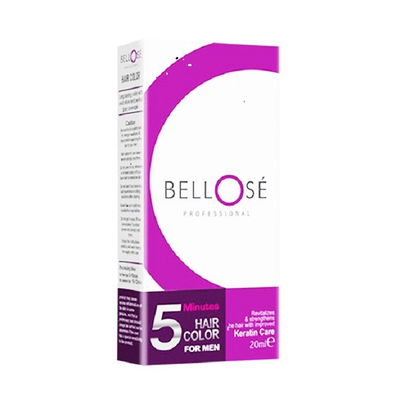 Bellose Professional (2.0) Hair Color For Men (BROWN BLACK) 20ml