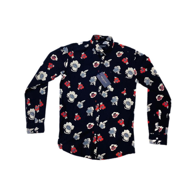Wild Studio Mens Floral Shirt (Long Sleeve) Catchme.lk