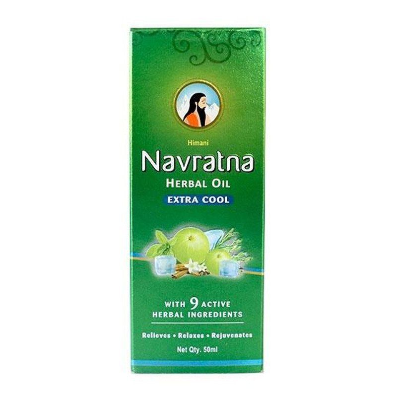 Navratna Extra Cool Herbal Oil 50ml Catchme.lk