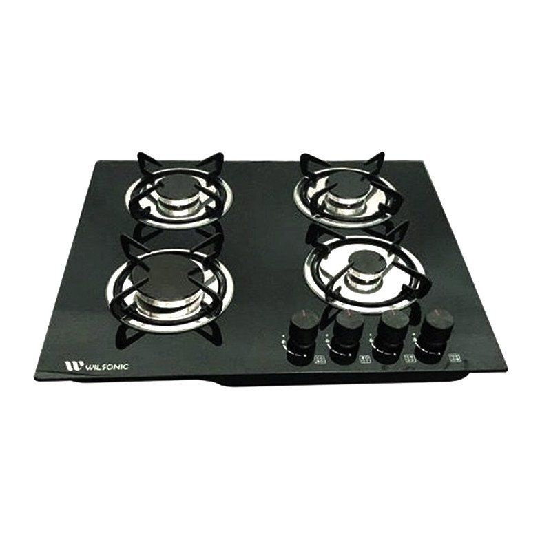 Wilsonic 4 Burner Glass Top Gas Cooker HOB8004 Catchme.lk