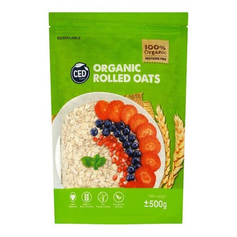 CED Organic Rolled Oats 500g Catchme.lk
