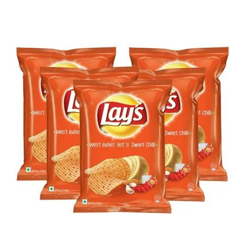 Lay's Potato Chips - West Indies' Hot N' Sweet Chilli 24g X 5 - Catchme.lk