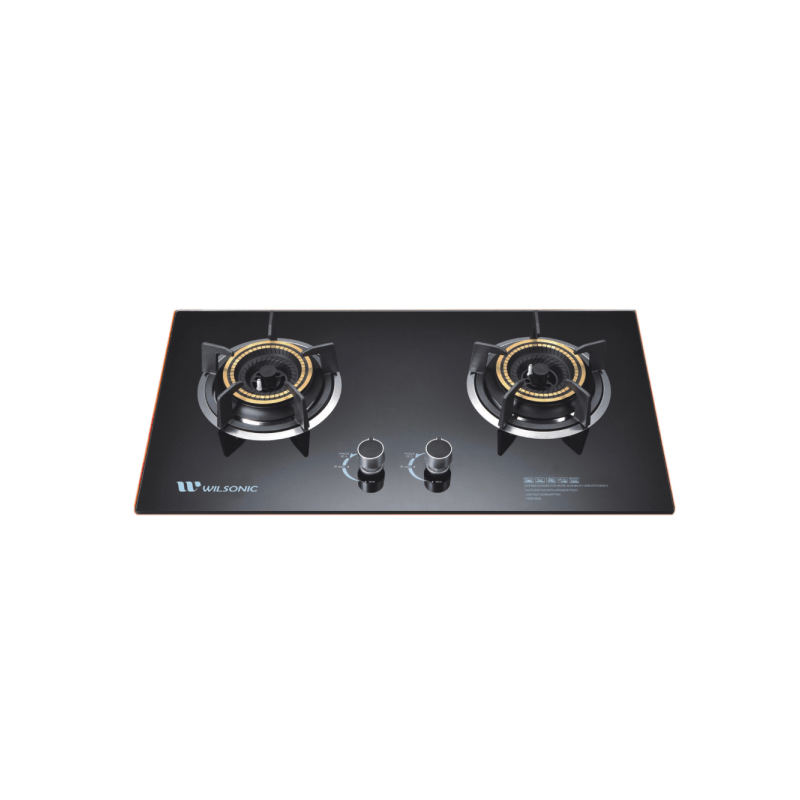 Wilsonic Glass Top Gas Stove - 2 Burner - Catchme.lk