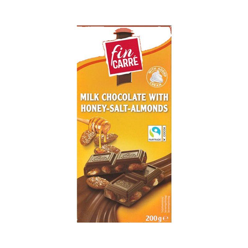 Fin Carre Honey Salt Almond Milk Chocolate 200g Catchme.lk