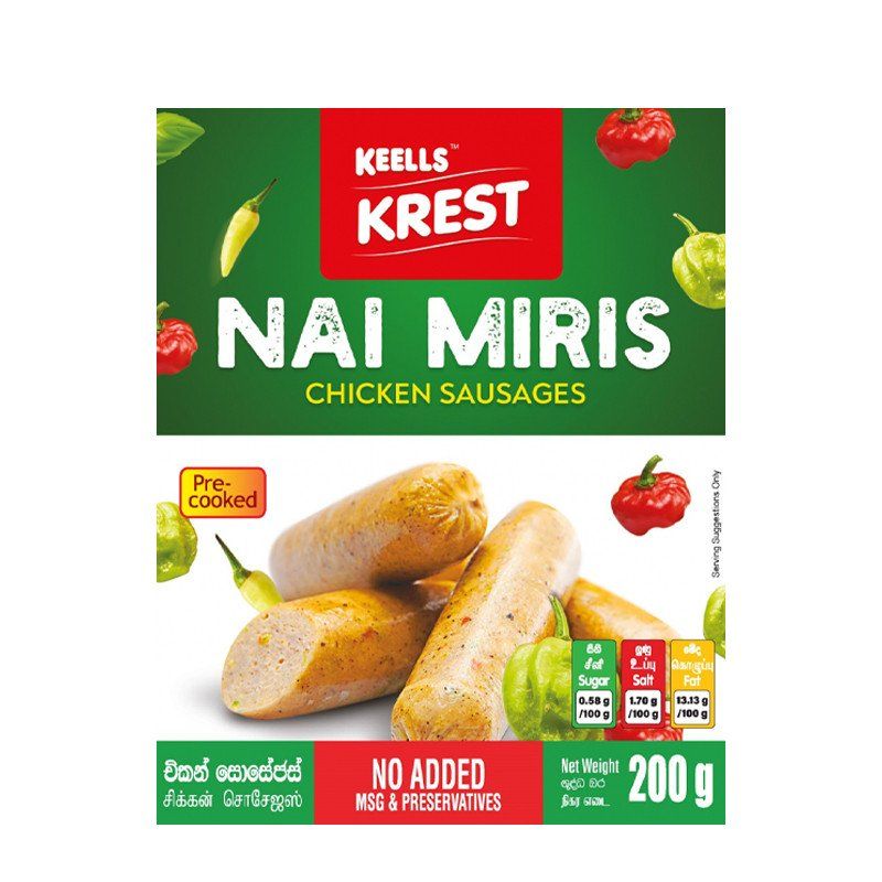 Keells Krest Nai Miris Chicken Sausages 200g Catchme.lk