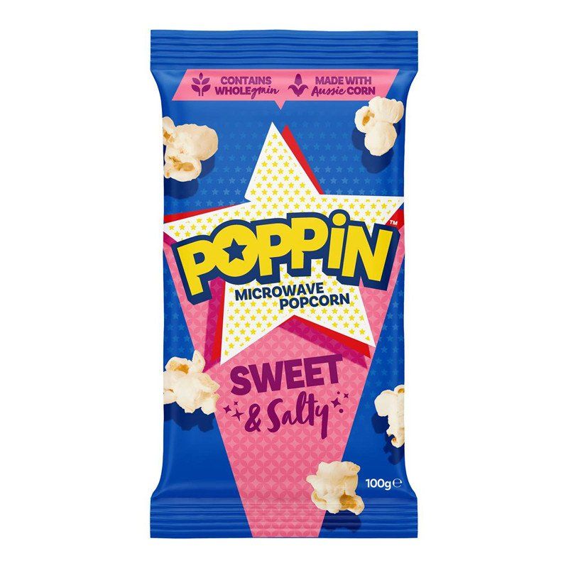 Poppin Microwave Popcorn Sweet & Salty 100g Catchme.lk