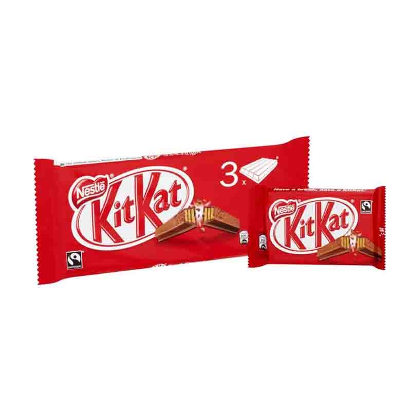 KitKat 4 Finger Milk Chocolate Bar 3 Pack - Catchme.lk