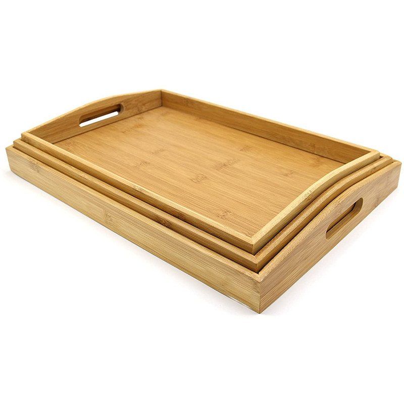 Wooden Trays with Handle Catchme.lk