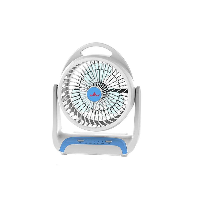 Bright Rechargeable Mini Fan With Light BR66RC Catchme.lk