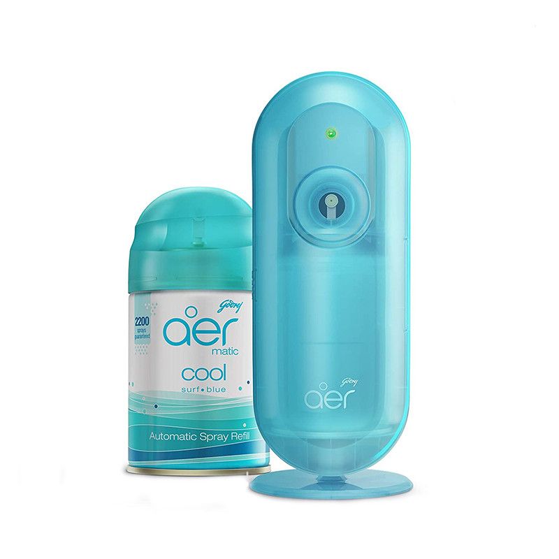 Godrej Aer Matic, Automatic Air Freshener Kit with Flexi Control - Cool ...